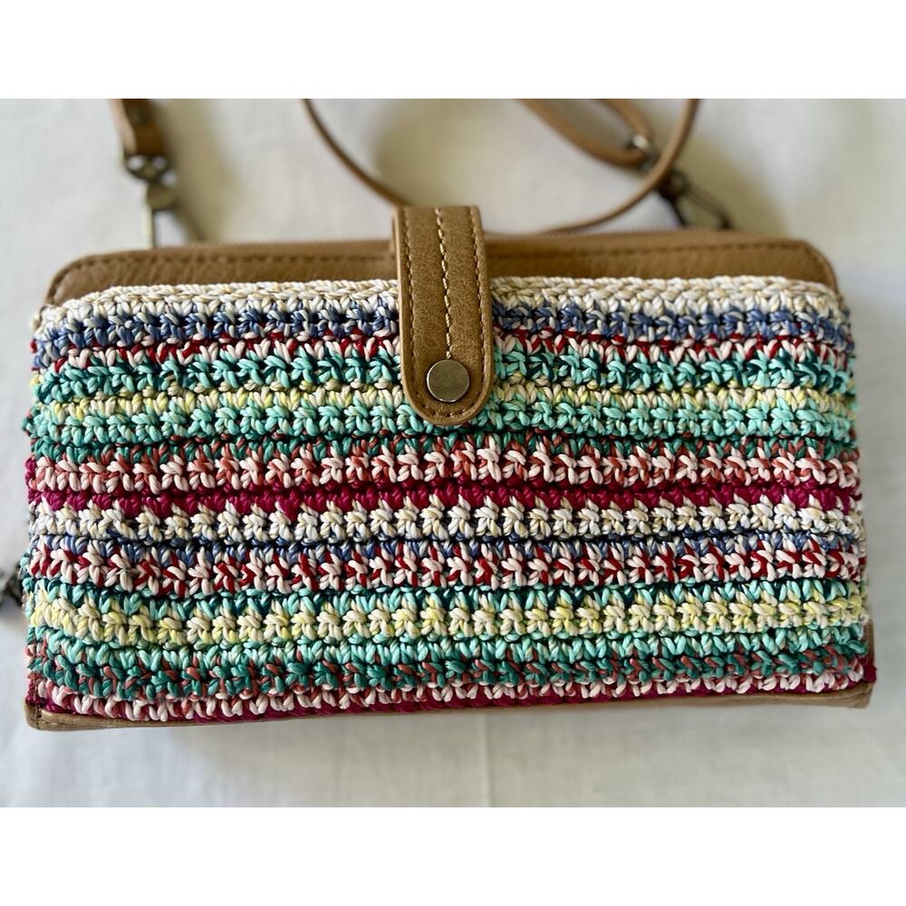 The Sak Iris Large Smartphone Crossbody Bag (Eden Stripe)